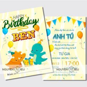 Thiệp sinh nhật Nguyễn Hiếu thiết kế